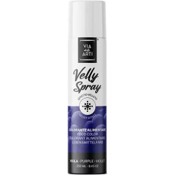 Velly Violet da 250 ml: colorante alimentare spray color viola vellutato di Via delle Arti da Volcke Aerosol