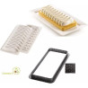 Kit tarte nouvelle vague Silikomart: anello rettangolare e stampo silicone crostata nuova onda Kit tarte nouvelle vague Silikomart: anello rettangolare e stampo silicone crostata nuova onda