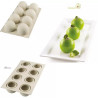 Stampo in silicone tartufi 62 mm o truffles o sfera tagliata alla base da Silikomart Stampo in silicone tartufi 62 mm o truffles o sfera tagliata alla base da Silikomart