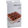 Mosaico Silikomart stampo silicone 3D 9 savarin cubi 50x50 h50 mm Mosaico Silikomart stampo silicone 3D 9 savarin cubi 50x50 h50 mm