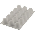Stampo Mini Puff, Mini Sbuffo o mini cupola diametro 4 cm, h 4 cm da 4 cl in silicone, ad effetto 3D di Silikomart