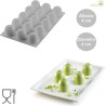 Stampo Mini Puff, Mini Sbuffo o mini cupola diametro 4 cm, h 4 cm da 4 cl in silicone, ad effetto 3D di Silikomart Stampo Mini Puff, Mini Sbuffo o mini cupola diametro 4 cm, h 4 cm da 4 cl in silicone, ad effetto 3D di Silikomart
