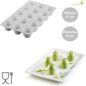 Stampo Mini Puff, Mini Sbuffo o mini cupola diametro 4 cm, h 4 cm da 4 cl in silicone, ad effetto 3D di Silikomart