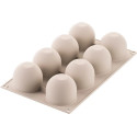 Puff Silikomart stampo silicone 8 dome o cupole da 62 h 52 mm