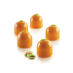 Dome o Mini Dome Silikomart (40/125ml) – Stampo in Silicone Bianco per Semifreddi a Cupola (Ø4×H4/Ø6,2×H5,2cm)