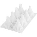 Astro 95 Silikomart: stampo silicone 8 monoporzioni a forma conica diametro 67 h 79 mm