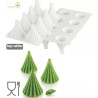 Astro 95 Silikomart: stampo silicone 8 monoporzioni a forma conica diametro 67 h 79 mm Astro 95 Silikomart: stampo silicone 8 monoporzioni a forma conica diametro 67 h 79 mm