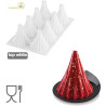 Astro 95 Silikomart: stampo silicone 8 monoporzioni a forma conica diametro 67 h 79 mm Astro 95 Silikomart: stampo silicone 8 monoporzioni a forma conica diametro 67 h 79 mm