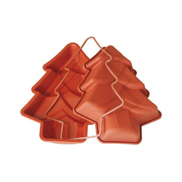 Christmas Tree Silikomart stampo silicone albero o pino natalizio 280x220 h 40 mm