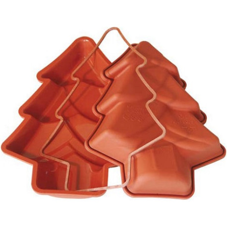 Christmas Tree Silikomart stampo silicone albero o pino natalizio 280x220 h 40 mm Christmas Tree Silikomart stampo silicone albero o pino natalizio 280x220 h 40 mm