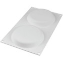 Decor Round 230 Silikomart: stampo in silicone 2 decori tondi da 230 ml ø12,2 cm ed altezza 2 cm