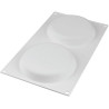 Decor Round 230 Silikomart: stampo in silicone 2 decori tondi da 230 ml ø12,2 cm ed altezza 2 cm