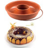 Ciambellone Silikomart stampo silicone con anello ciambella bassa o savarin 24 x h5,5 cm Ciambellone Silikomart stampo silicone con anello ciambella bassa o savarin 24 x h5,5 cm