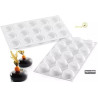 Globe 26 Silikomart stampo silicone 15 sfere mignon 3D da 45 h 20 mm Globe 26 Silikomart stampo silicone 15 sfere mignon 3D da 45 h 20 mm