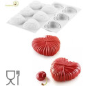 Lovely 110 Kit Silikomart stampo silicone 6 cuori intrecciati 82 mm con cutter