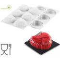 Lovely 110 Kit Silikomart stampo silicone 6 cuori intrecciati 82 mm con cutter