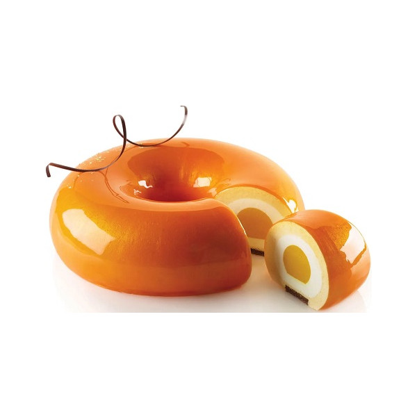 Kit Trinity 1400 Silikomart set 3 stampi silicone per ciambella trinità da 20 xh6 cm