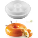 Kit Trinity 1400 Silikomart set 3 stampi silicone per ciambella trinità da 20 xh6 cm