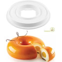 Kit Trinity 1400 Silikomart set 3 stampi silicone per ciambella trinità da 20 xh6 cm