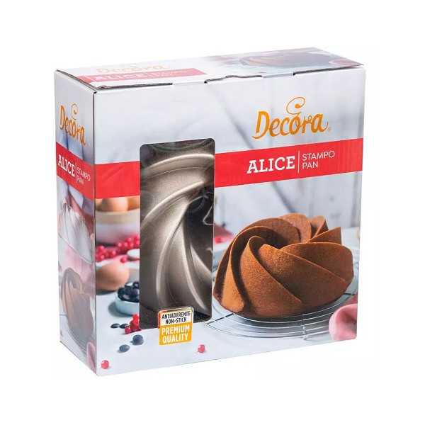 Alice Decora stampo alluminio pressofuso per ciambelle da 24 x h 9 cm