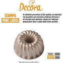 Mini Carol Decora stampo alluminio pressofuso per mini ciambella 10 h 5 cm