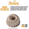 Mini Carol Decora stampo alluminio pressofuso per mini ciambella 10 h 5 cm Mini Carol Decora stampo alluminio pressofuso per mini ciambella 10 h 5 cm