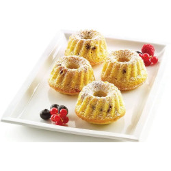 Gugelhopf Silikomart stampo silicone per 6 piccole ciambelle di ø7 cm