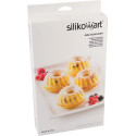 Mini Gugelhopf Silikomart stampo silicone per 6 mini ciambelle di ø7 cm