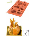 Gugelhopf Silikomart stampo silicone per 6 piccole ciambelle di ø7 cm