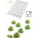 Micro Savarin 5 Silikomart stampo silicone per 35 micro savarin da 5 ml