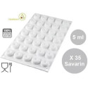 Micro Savarin 5: stampo in silicone da 5 ml linea Top White da Silikomart