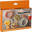 Halloween Monsters Decora o mostri di halloween set 2 tagliapasta e 4 stencil