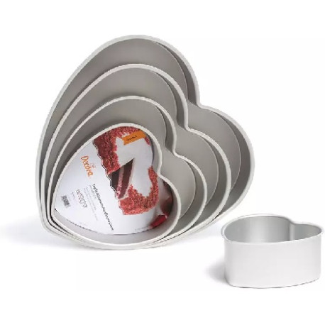 Stampo Cuore in alluminio anodizzato da diametro 15 cm a 35 cm di Decora teglia professionale di alta qualità Stampo Cuore in alluminio anodizzato da diametro 15 cm a 35 cm di Decora teglia professionale di alta qualitÃ