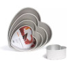 Stampo Cuore in alluminio anodizzato da diametro 15 cm a 35 cm di Decora teglia professionale di alta qualità