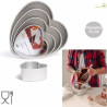Stampo cuore in alluminio anodizzato teglia professionale 15 cm da Decora