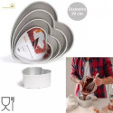 Stampo cuore in alluminio anodizzato teglia professionale 20 cm da Decora