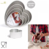 Stampo cuore in alluminio anodizzato teglia professionale 25 cm da Decora Stampo cuore in alluminio anodizzato teglia professionale 25 cm da Decora