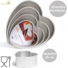 Stampo cuore in alluminio anodizzato teglia professionale 25 cm da Decora Stampo cuore in alluminio anodizzato teglia professionale 25 cm da Decora