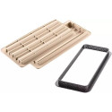 Kit tarte bamboo Silikomart set anello e stampo silicone bambù per decoro crostata rettangolare