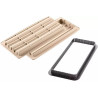 Kit tarte bamboo Silikomart set anello e stampo silicone bambù per decoro crostata rettangolare