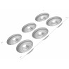 Stampo tornado Silikomart: in silicone con 6 cavità a fiore da 7,65 cm per i topper delle crostatine Stampo tornado Silikomart: in silicone con 6 cavità a fiore da 7,65 cm per i topper delle crostatine