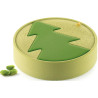 Hiver Silikomart: stampo silicone inverno, per torte da 20 cm, con decoro albero di pino innevato Hiver Silikomart: stampo silicone inverno, per torte da 20 cm, con decoro albero di pino innevato