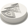 Hiver Silikomart: stampo silicone inverno, per torte di ø20xh5 cm, con decoro albero di pino innevato Hiver Silikomart: stampo silicone inverno, per torte di ø20xh5 cm, con decoro albero di pino innevato