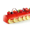 Tronco Silikomart: stampo silicone SQ014 per 4 cavità larghe 8 cm, lunghe 49,5 cm