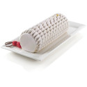 Buche Quenelle Silikomart stampo silicone tronchetto quenelle 24,5x9,5 x h 7,7 cm