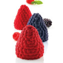 Mora & Lampone 110 Silikomart stampo silicone 3D con supporto in plastica per frutti  da 65 h 67 mm