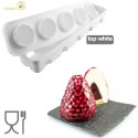 Mora & Lampone 110 Silikomart stampo silicone 3D con supporto in plastica per frutti  da 65 h 67 mm