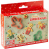Ginger Christmas Decora set 2 tagliapasta e 4 stencil per omino natalizio decorato