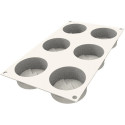 Mini Hiver Silikomart stampo silicone inverno per tortine con decoro albero di pino innevato da 7 cm