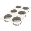 Mini Hiver Silikomart stampo silicone inverno per tortine con decoro albero di pino innevato da 7 cm